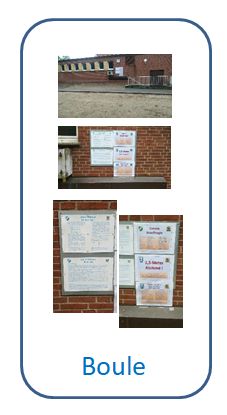 Beschilderung Boule Platz Dreierwalde