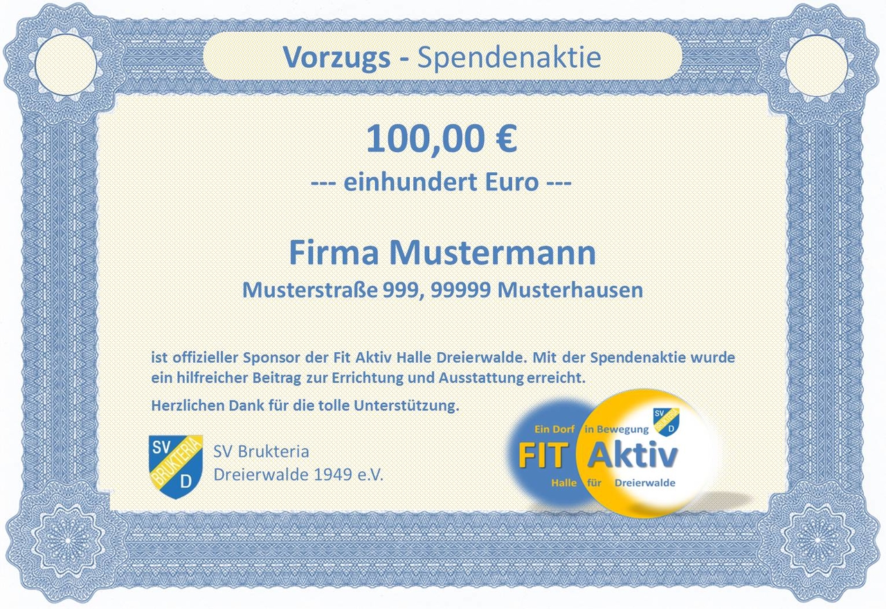 Vorzugs - Spendenaktie