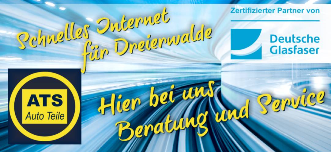 Werbebanner Glasfaser Dreierwalder