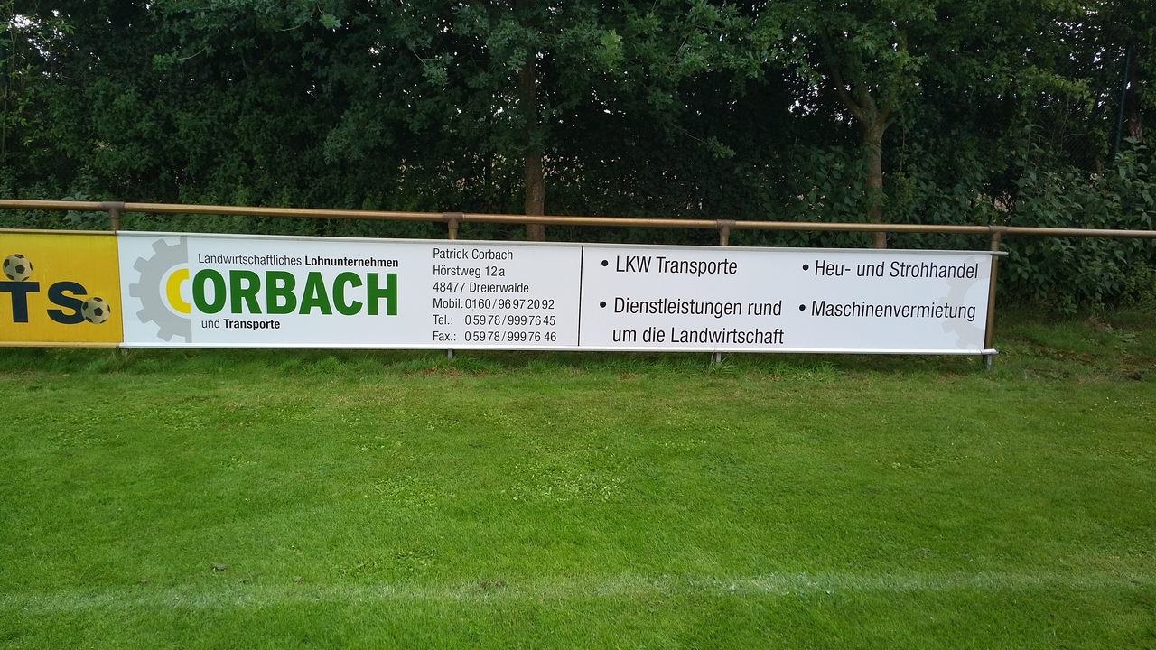 Bandenwerbung LWL Corbach - Platz 2