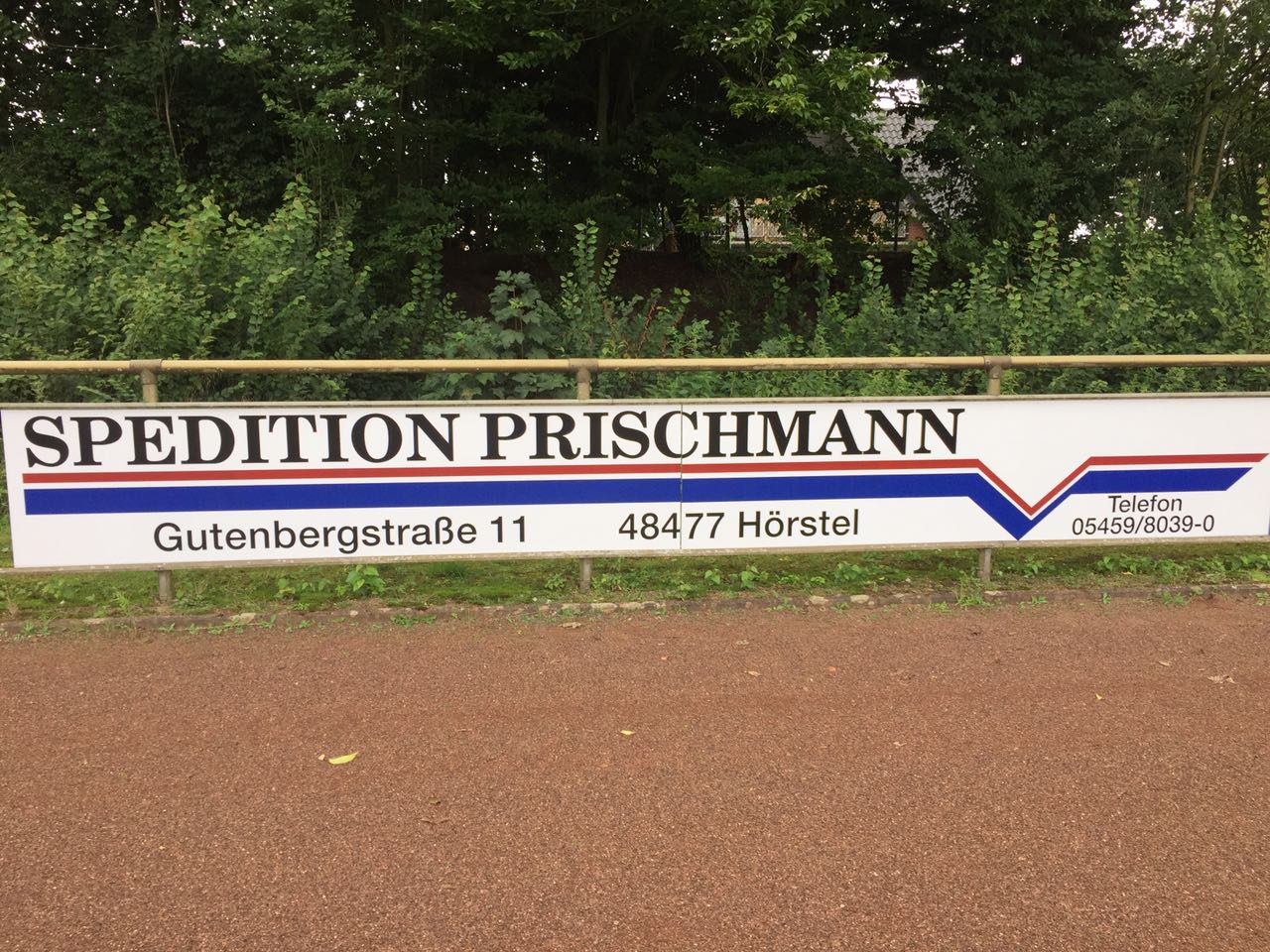 Bandenwerbung Spedition Prischmann