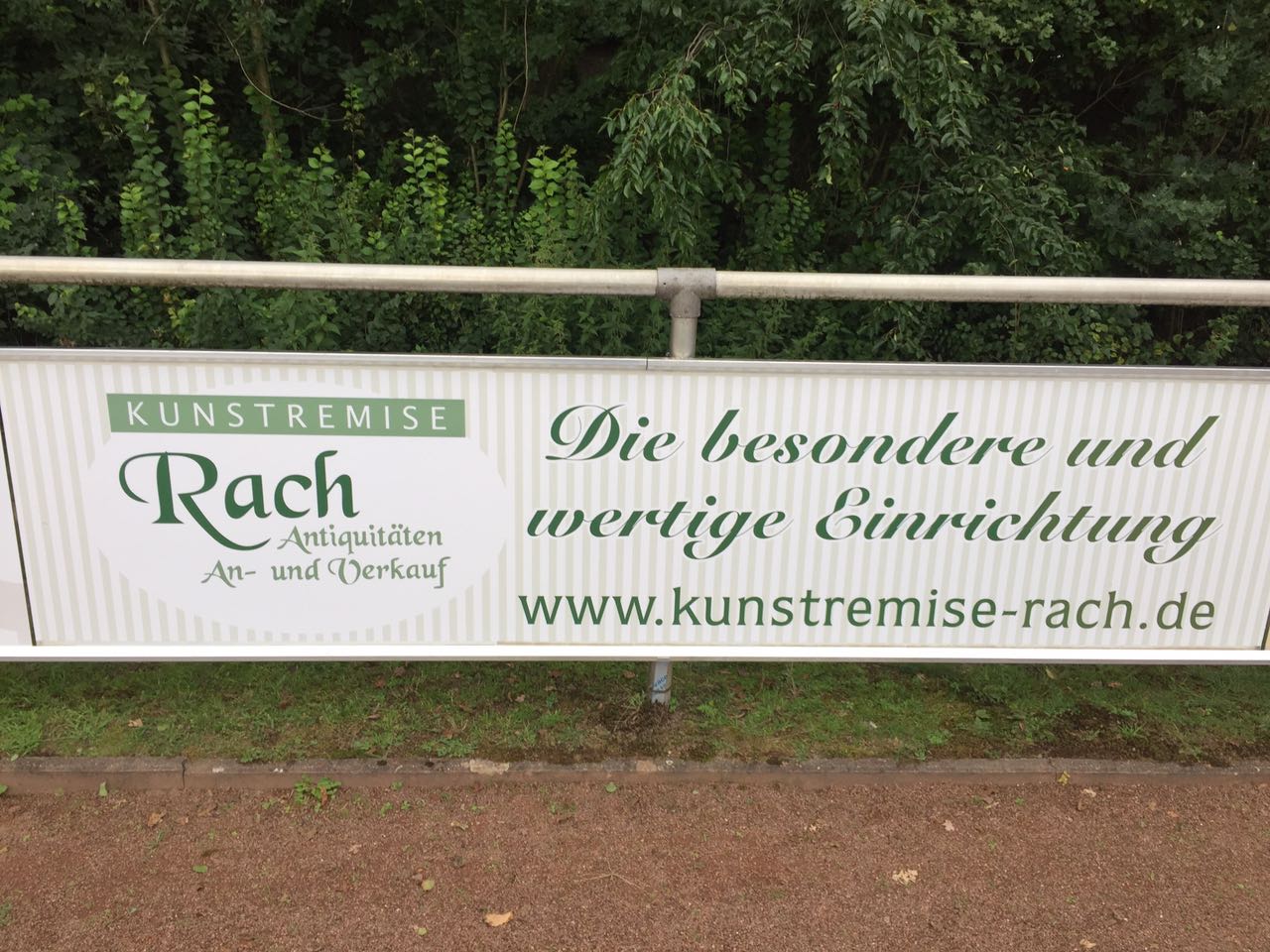 Bandenwerbung Kunstremise Rach