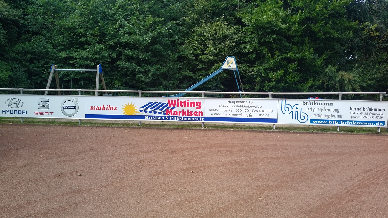 Bandenwerbung Markisen Witting