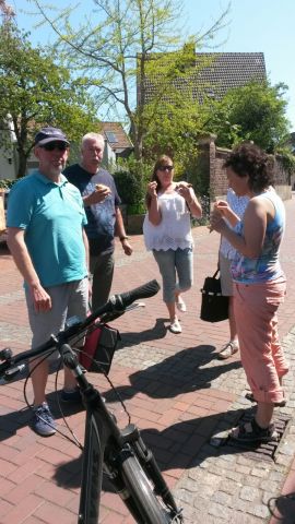 Pause in Halterner Fußgängerzone