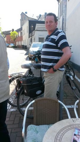 Pause in Halterner Fußgängerzone