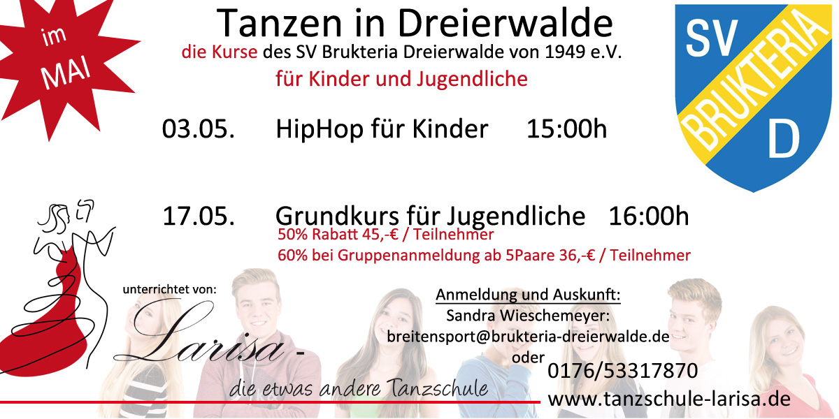 Tanzkurse ab Mai 2019